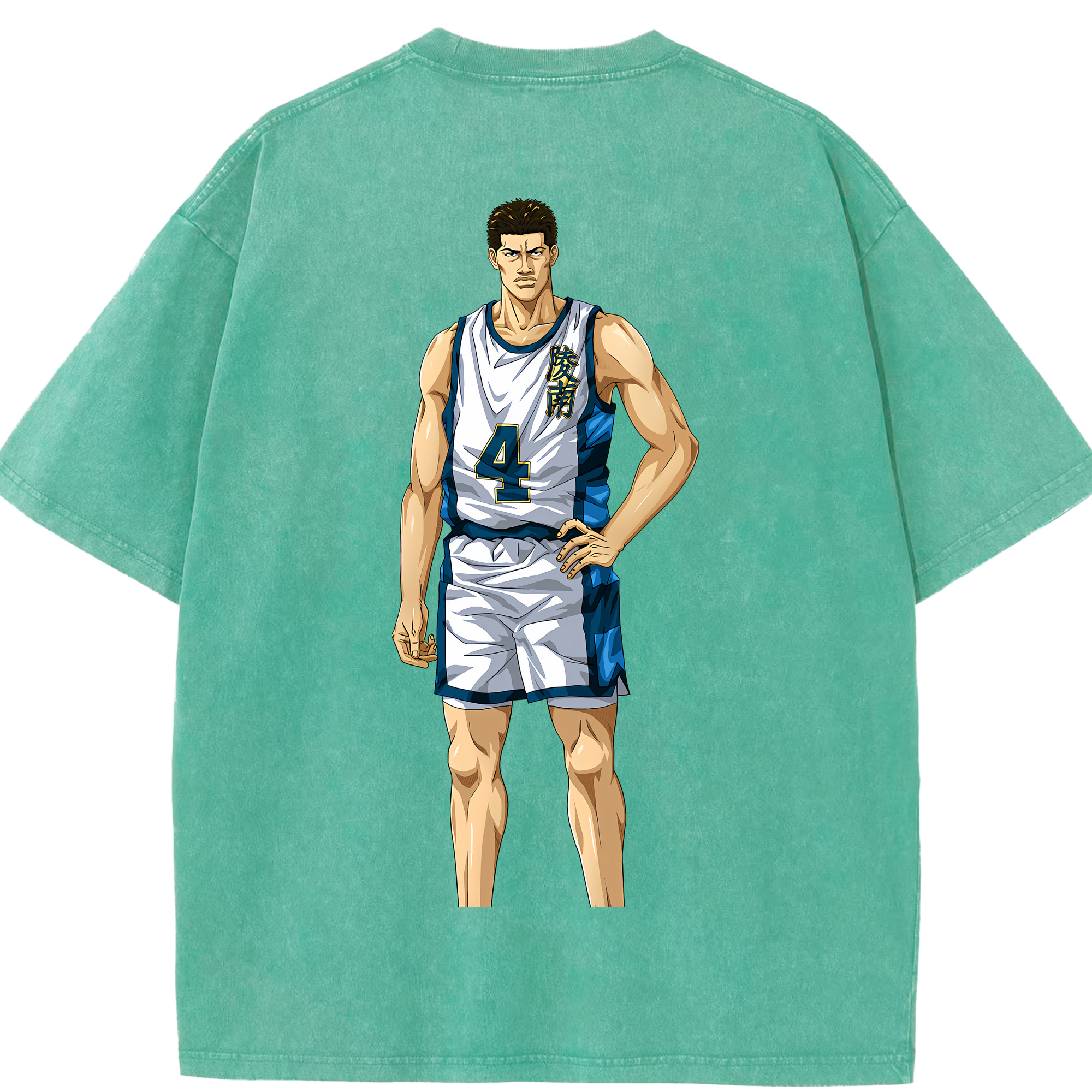（画像用） SLAM DUNK／スラムダンク 綿100% ヴィンテージ風 半袖Tシャツ（背面プリント）